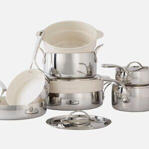 12 Piece Triply Stainless Steel Pots and Pans Cookware Set (new w/box)